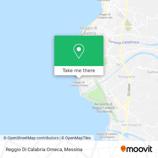 Reggio Di Calabria Omeca map