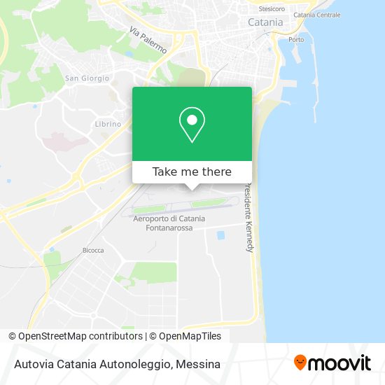 Autovia Catania Autonoleggio map