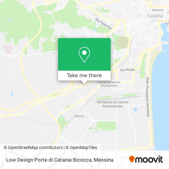 Low Design Porte di Catania Bicocca map