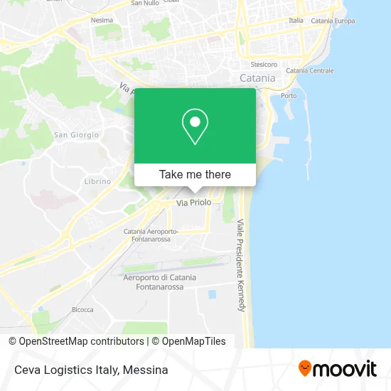 Ceva Logistics Italy map