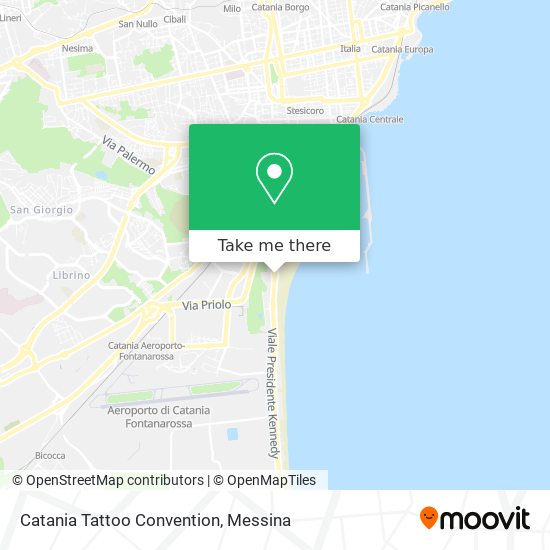 Catania Tattoo Convention map