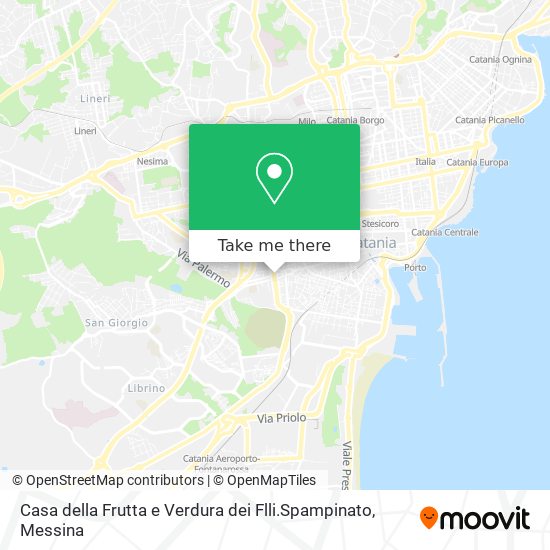 Casa della Frutta e Verdura dei Flli.Spampinato map