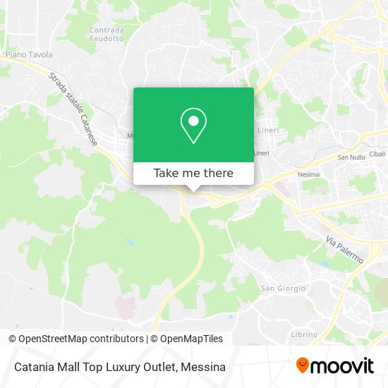 Catania Mall Top Luxury Outlet map