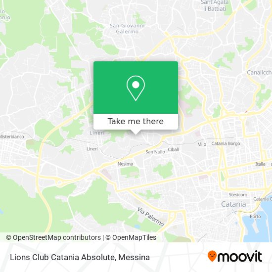 Lions Club Catania Absolute map