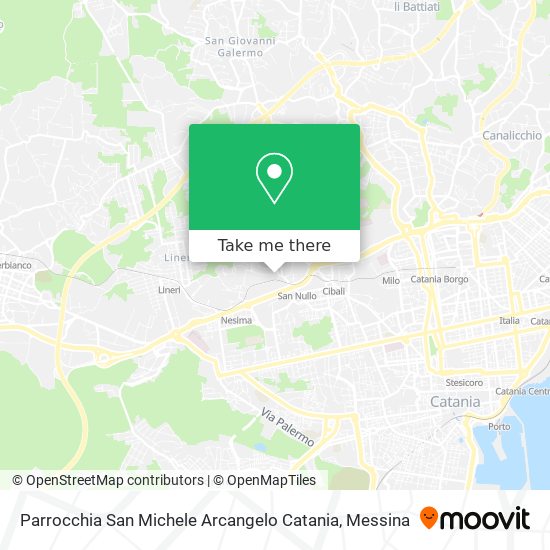 Parrocchia San Michele Arcangelo Catania map