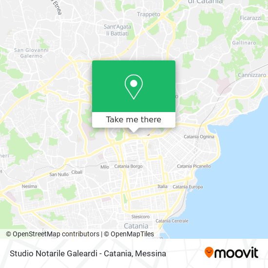 Studio Notarile Galeardi - Catania map