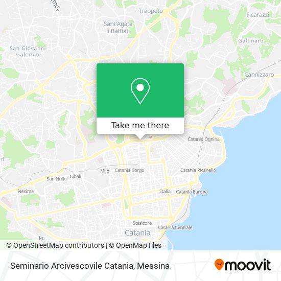 Seminario Arcivescovile Catania map