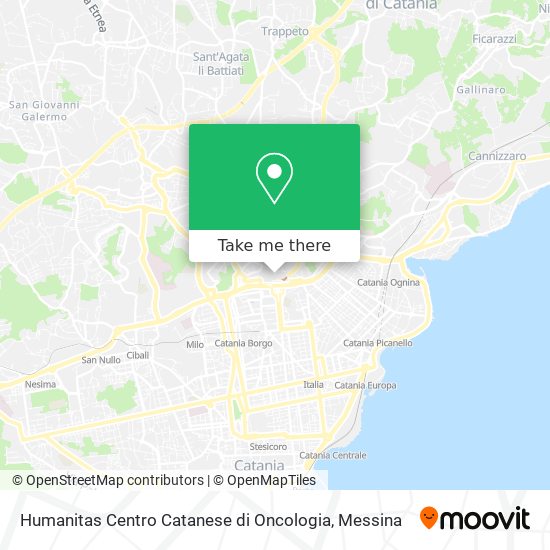 Humanitas Centro Catanese di Oncologia map