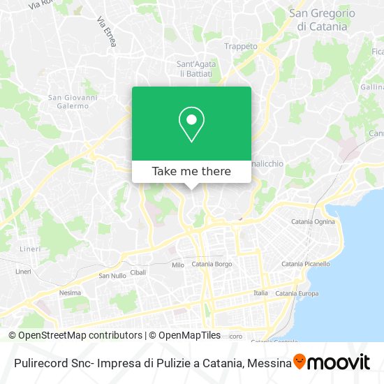 Pulirecord Snc- Impresa di Pulizie a Catania map