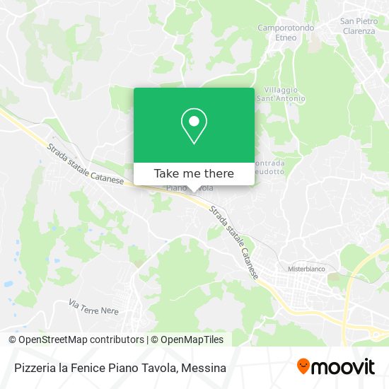 Pizzeria la Fenice Piano Tavola map