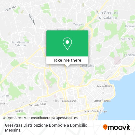 Gresygas Distribuzione Bombole a Domicilio map