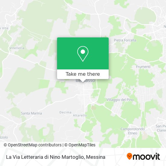 La Via Letteraria di Nino Martoglio map