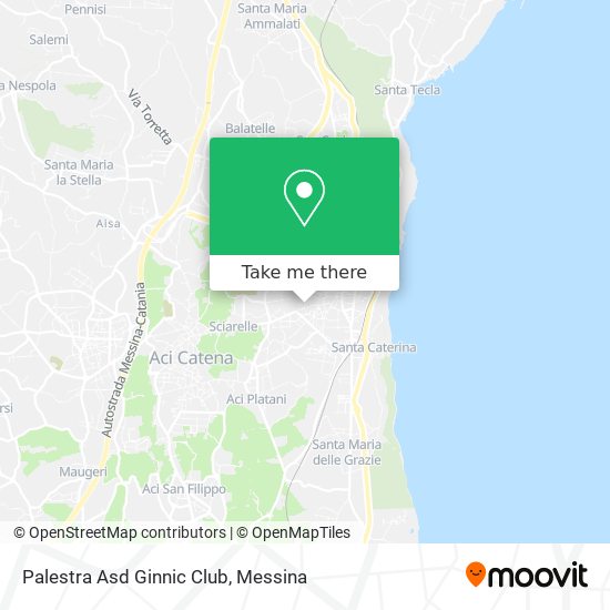 Palestra Asd Ginnic Club map