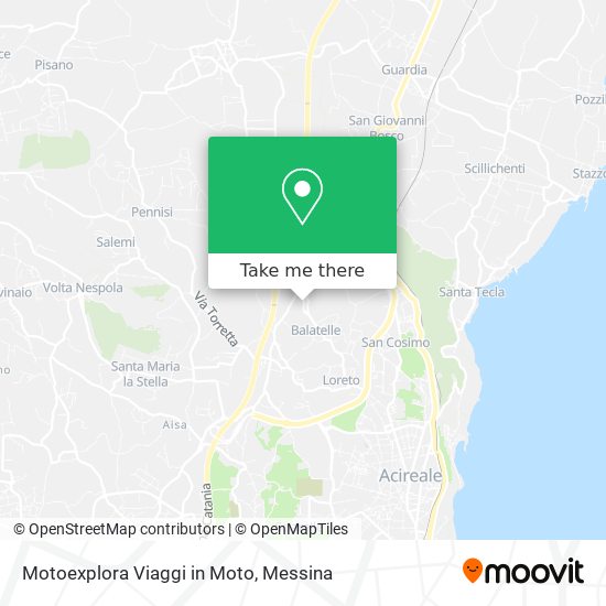 Motoexplora Viaggi in Moto map