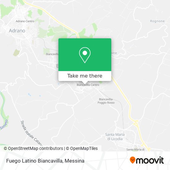 Fuego Latino Biancavilla map