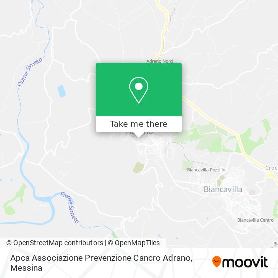 Apca Associazione Prevenzione Cancro Adrano map