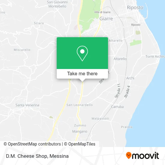 D.M. Cheese Shop map