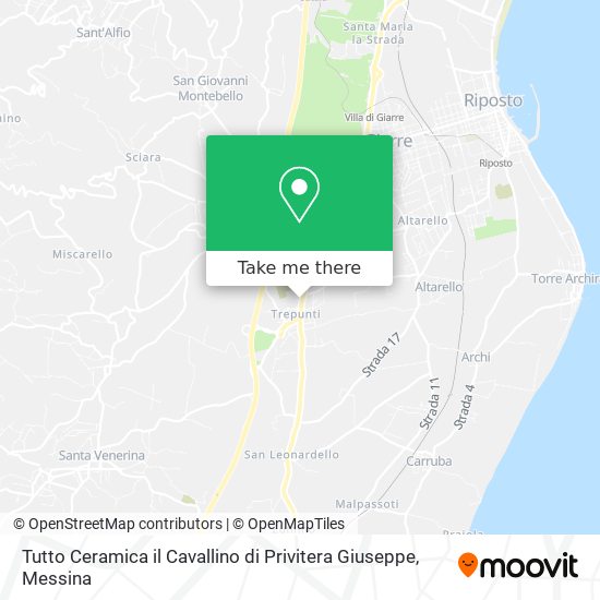 Tutto Ceramica il Cavallino di Privitera Giuseppe map