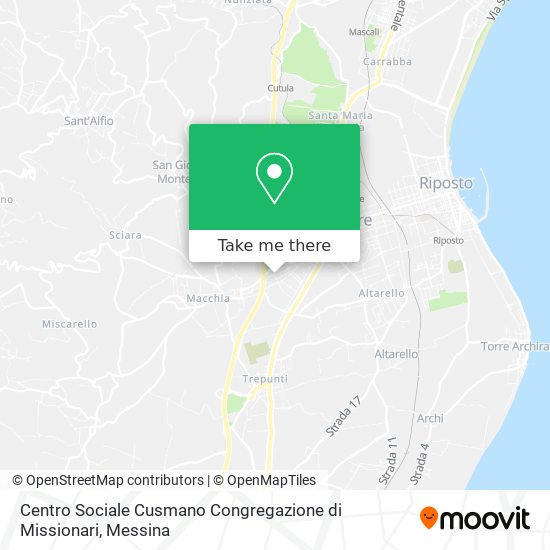 Centro Sociale Cusmano Congregazione di Missionari map