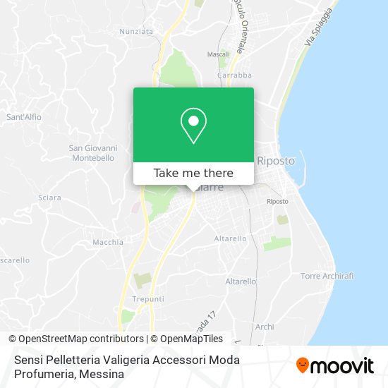 Sensi Pelletteria Valigeria Accessori Moda Profumeria map