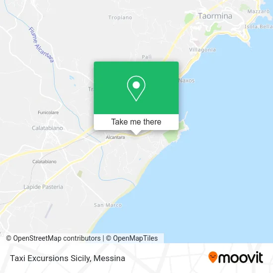 Taxi Excursions Sicily map