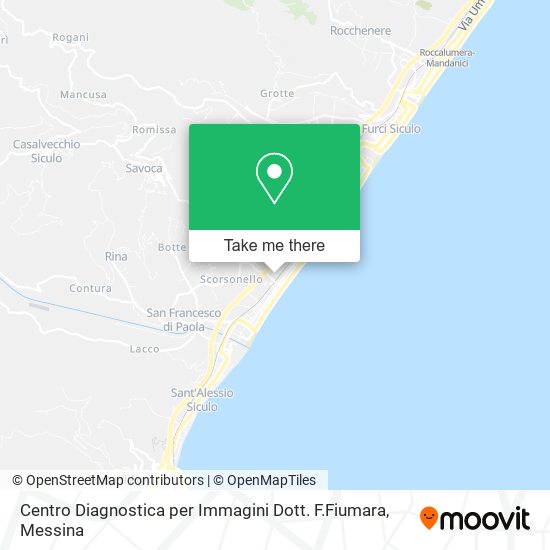 Centro Diagnostica per Immagini Dott. F.Fiumara map