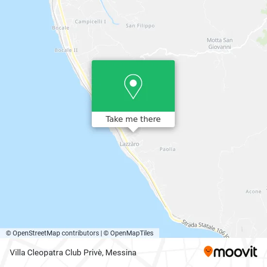 Villa Cleopatra Private Club map