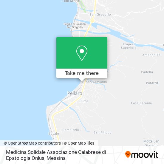 Medicina Solidale Associazione Calabrese di Epatologia Onlus map