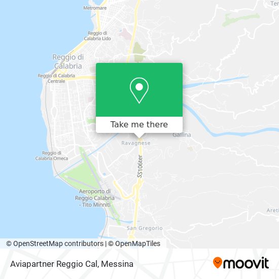 Aviapartner Reggio Cal map