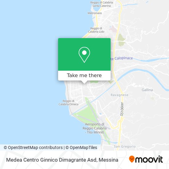 Medea Centro Ginnico Dimagrante Asd map