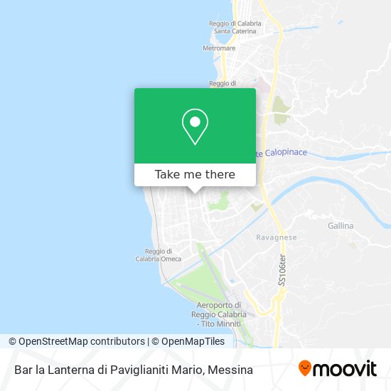 Bar la Lanterna di Paviglianiti Mario map