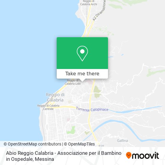 Abio Reggio Calabria - Associazione per il Bambino in Ospedale map