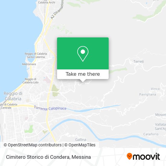 Cimitero Storico di Condera map
