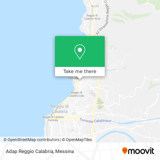 Adap Reggio Calabria map
