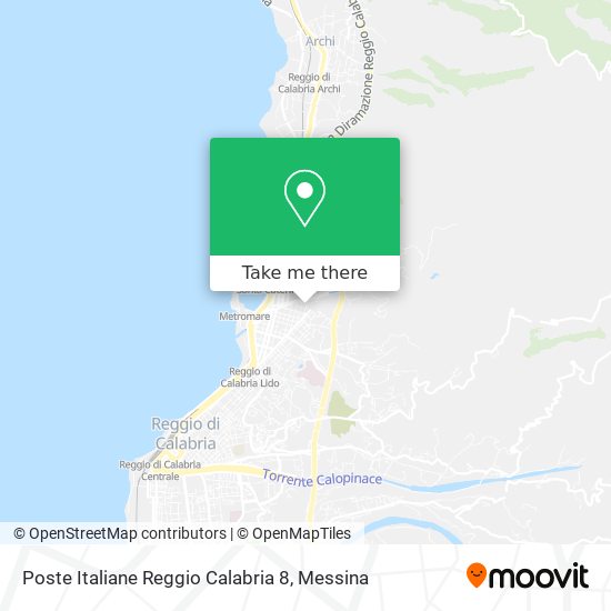 Poste Italiane Reggio Calabria 8 map