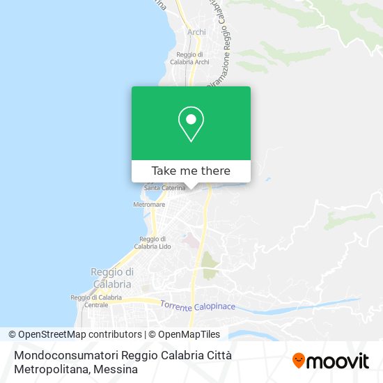 Mondoconsumatori Reggio Calabria Città Metropolitana map