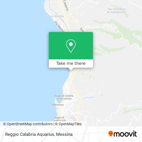 Reggio Calabria Aquarius map