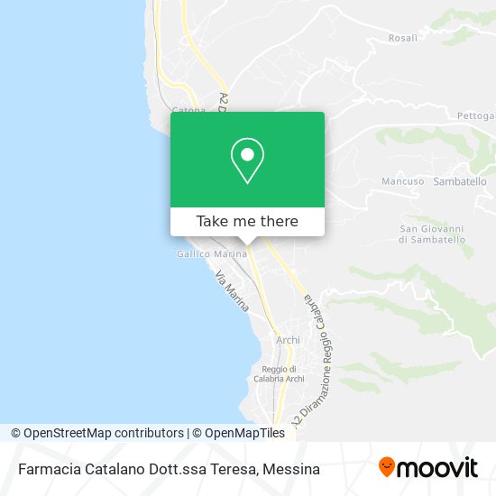 Farmacia Catalano Dott.ssa Teresa map