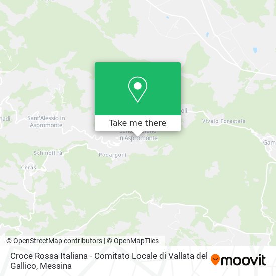 Croce Rossa Italiana - Comitato Locale di Vallata del Gallico map