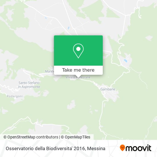 Osservatorio della Biodiversita' 2016 map