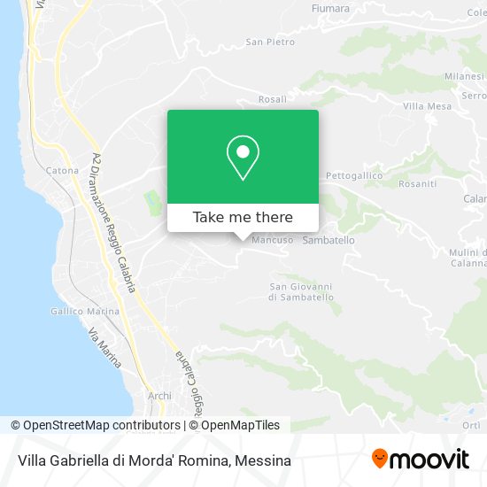 Villa Gabriella di Morda' Romina map