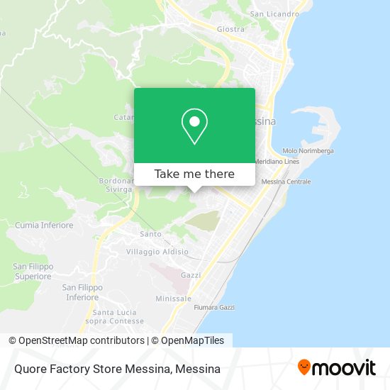Quore Factory Store Messina map