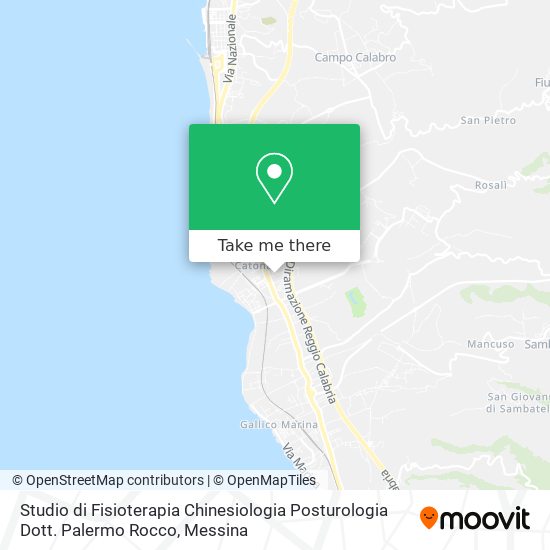 Studio di Fisioterapia Chinesiologia Posturologia Dott. Palermo Rocco map