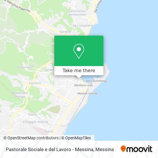 Pastorale Sociale e del Lavoro - Messina map