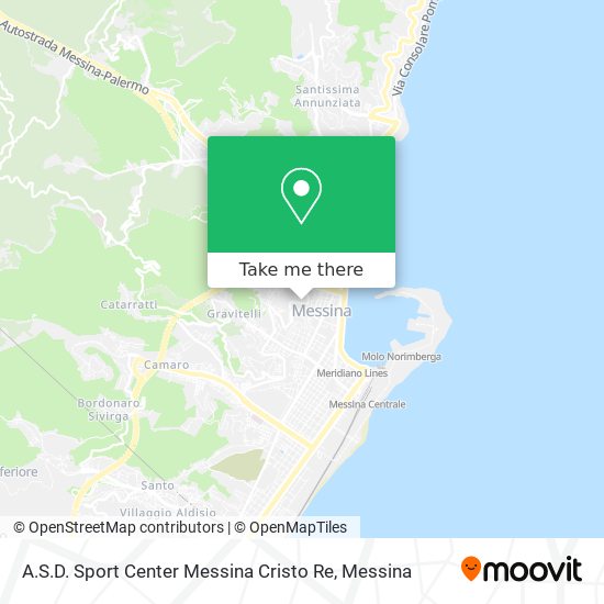 A.S.D. Sport Center Messina Cristo Re map
