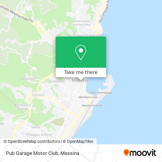 Pub Garage Motor Club map