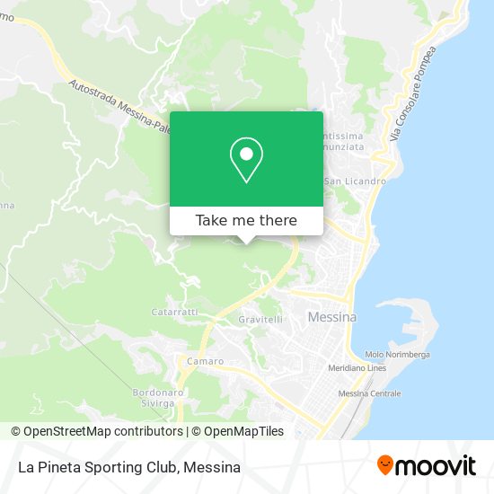La Pineta Sporting Club map