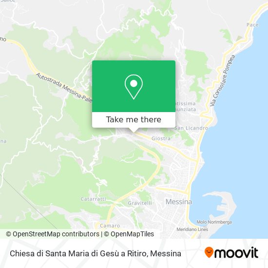 Chiesa di Santa Maria di Gesù a Ritiro map