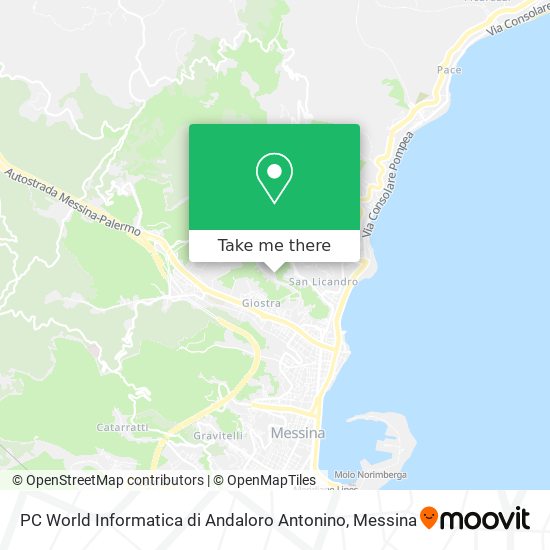 PC World Informatica di Andaloro Antonino map