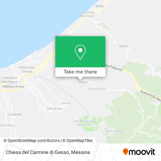 Chiesa del Carmine di Gesso map